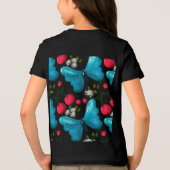 Custom butterfly birthday party matching set トライブレンドＴシャツ (裏面)