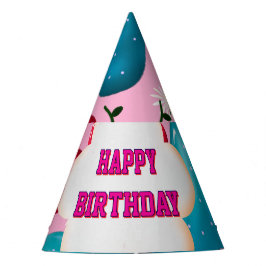 Custom butterfly birthday party matching set パーティーハット