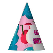 Custom butterfly birthday party matching set パーティーハット (左)