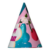 Custom butterfly birthday party matching set パーティーハット (右)