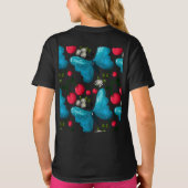 Custom butterfly birthday party matching set tシャツ (裏面)