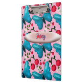 Custom butterfly floral pattern gift  クリップボード (左)