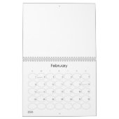 Custom Calendar  カレンダー (2月 2026)