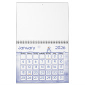 Custom Calendar Painted Seasons カレンダー (1月 2026)