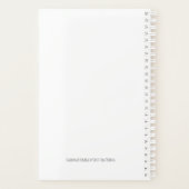 Custom California Scrub Jay プランナー手帳 (裏面)