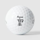 Custom Callaway golf balls with moka pot logo ゴルフボール (正面)
