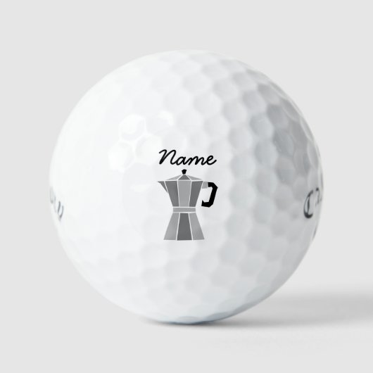Custom Callaway golf balls with moka pot logo ゴルフボール (正面)