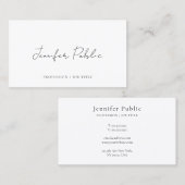 Custom Calligraphy Script Template Semi-Gloss 名刺 (正面/裏面)