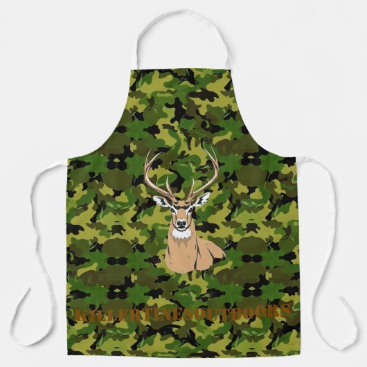 Custom camo Apron, Medium エプロン (正面)