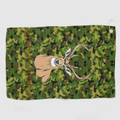 Custom camo deer golf towel ゴルフタオル (横)