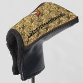 custom camo putter cover. ゴルフヘッドカバー (3/4 正面)