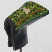 CUSTOM CAMO PUTTER COVER ゴルフヘッドカバー (3/4 正面)