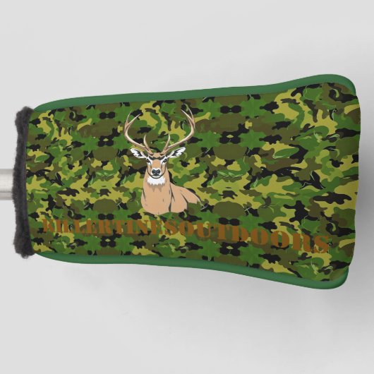 CUSTOM CAMO PUTTER COVER ゴルフヘッドカバー (正面)
