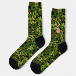 Custom camo whitetail crew socks ソックス