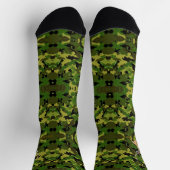 Custom camo whitetail crew socks ソックス (上部)