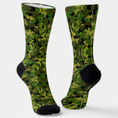 Custom camo whitetail crew socks ソックス (傾斜あり)