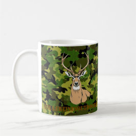 Custom camo whitetail mug コーヒーマグカップ