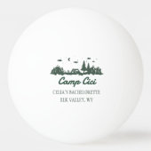Custom Camp Bachelorette Party Ping Pong Ball 卓球ボール (正面)