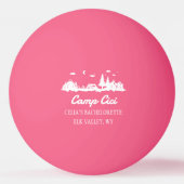 Custom Camp Bachelorette Party Ping Pong Ball 卓球ボール (正面)