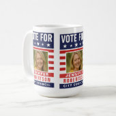 Custom Campaign Election コーヒーマグカップ (正面左)