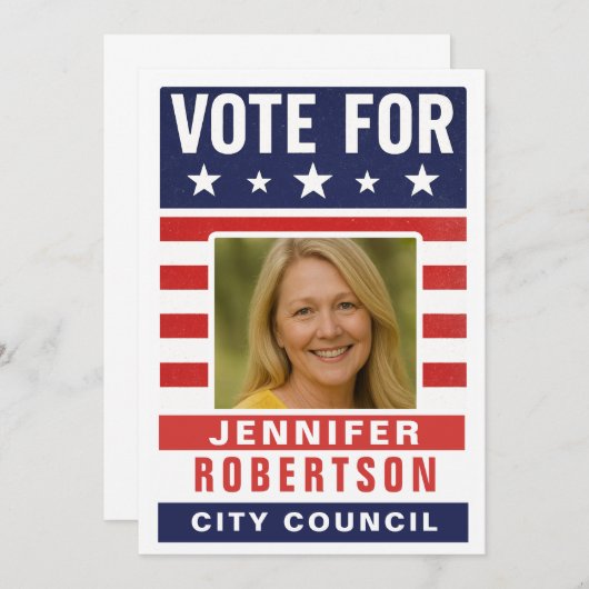 Custom Campaign Election 招待状 (正面/裏面)