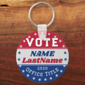 Custom Campaign Template for Elections キーホルダー (裏面)