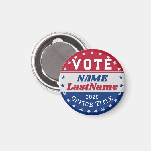 Custom Campaign Template for Elections マグネット (正面/裏面)