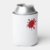 Custom Can Cooler – Red Splash Design 缶クーラー (缶正面)