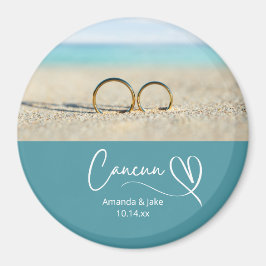 Custom Cancun Destination Beach Wedding マグネット