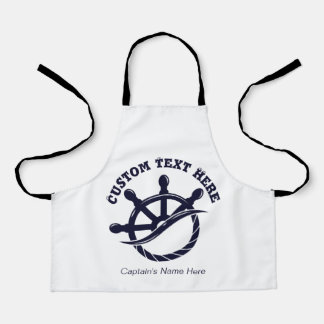 Custom Captain Boat Nautical Gift エプロン