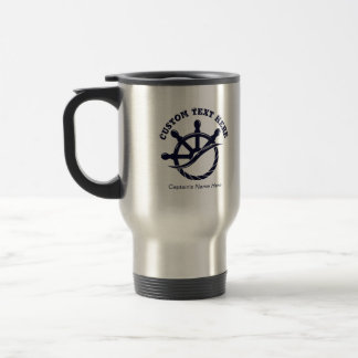 Custom Captain Boat Nautical Gift トラベルマグ