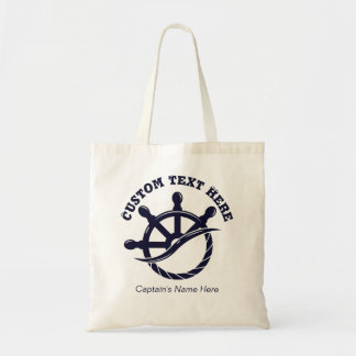 Custom Captain Boat Nautical Gift トートバッグ