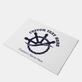 Custom Captain Boat Nautical Gift ドアマット (アングル)
