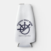 Custom Captain Boat Nautical Gift ボトルクーラー (正面)
