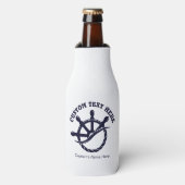 Custom Captain Boat Nautical Gift ボトルクーラー (ボトル正面)