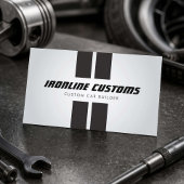 Custom Car Builder Racing Stripes Gray 名刺