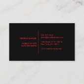 Custom Car Repair & Modern Auto Detailing  名刺 (裏面)