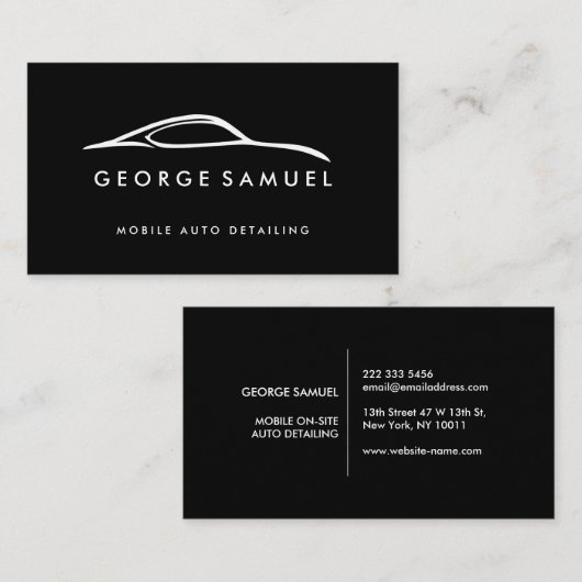 Custom Car Repair & Modern Auto Detailing  名刺 (正面/裏面)