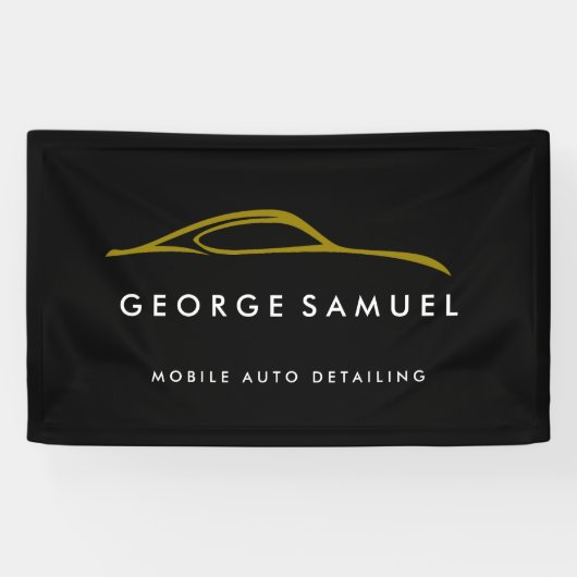 Custom Car Repair & Modern Auto Detailing  横断幕 (横)