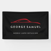 Custom Car Repair & Modern Auto Detailing 横断幕 (横)