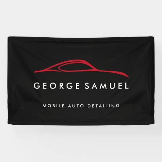 Custom Car Repair & Modern Auto Detailing  横断幕 (横)