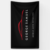 Custom Car Repair & Modern Auto Detailing 横断幕 (縦)