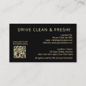 Custom Car Wash Business Cards – Professional Auto 名刺 (裏面)
