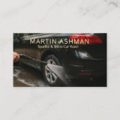 Custom Car Wash Business Cards – Professional Auto 名刺 (正面)