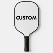 Custom Carbon Fiber Pickleball Paddle BLACK Handle ピックルボールラケット (正面)