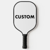 Custom Carbon Fiber Pickleball Paddle BLACK Handle ピックルボールラケット (裏面)