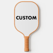 Custom Carbon Fiber Pickleball Paddle TAN Handle ピックルボールラケット (正面)