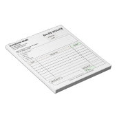 Custom Carbonless Sales Invoice Form, Company Name ノートパッド (アングル)