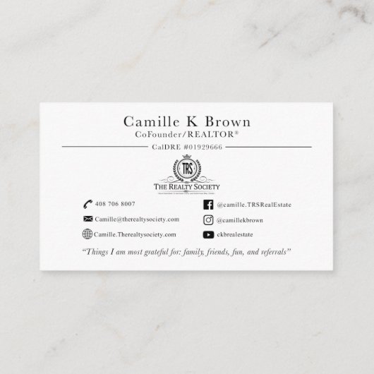 Custom Card Design | Not Editable Zazzle Template 名刺 (裏面)