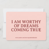 Custom Card for Women – Encouraging Self-Love Gift シーズンカード (正面)